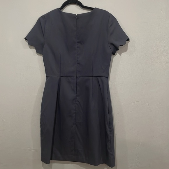 Loft Charcoal Grey business office dress size 4 - Picture 5 of 6